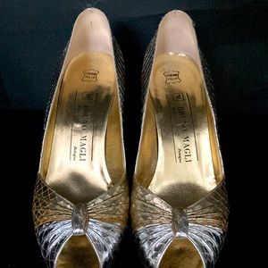 Bruno Magli Platinum heels
